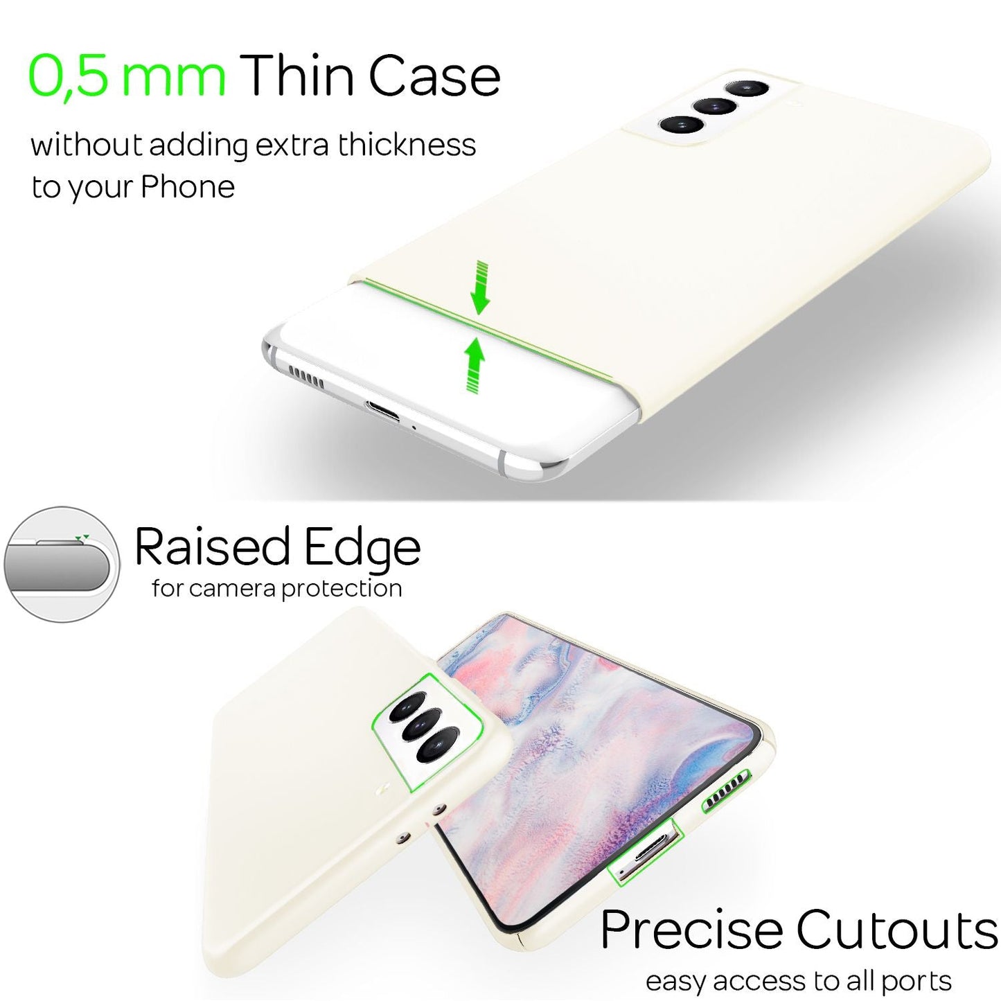 NALIA Ultra Slim Hardcase für Samsung Galaxy S22 Plus – Anti-Fingerabdruck & 0.5mm Dünn – PUREFIT (Matt & Leicht) – Marke aus Berlin