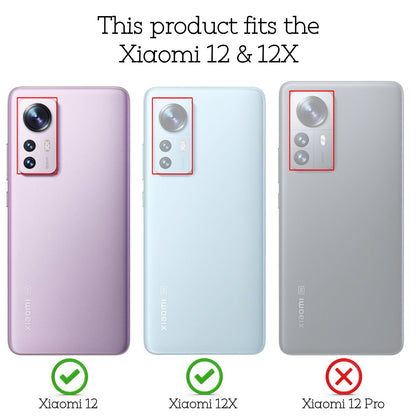 NALIA Transparente Silikonhülle für Xiaomi 12 / 12X – Anti-Gelb & Rutschfest – GLAZE (Handyhülle Kristallklar, Schlank & Stoßfest) – Marke aus Berlin