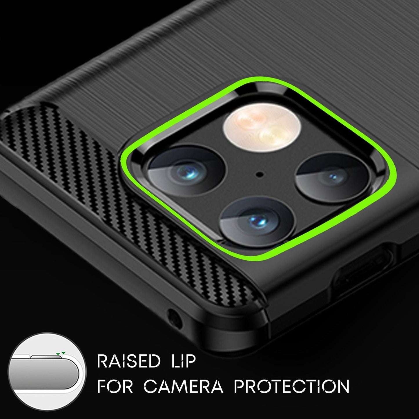NALIA Silikonhülle für OnePlus 10 Pro – Rutschfest & Matt – VORTEX (Gebürstete Optik & Carbon Design) – Marke aus Berlin