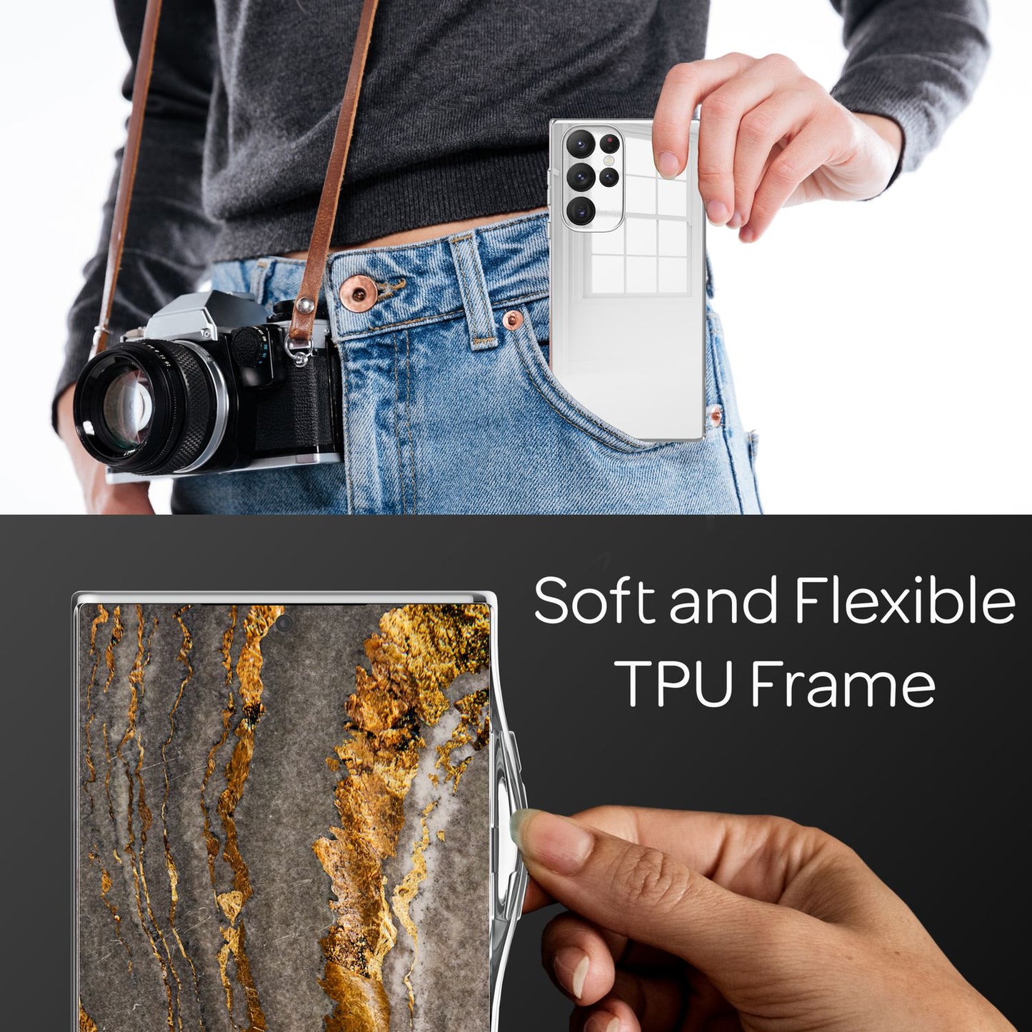 NALIA Spiegel Hartglas Case kompatibel mit Samsung Galaxy S22 Ultra Hülle, Klarer Spiegeleffekt Mirror Hardcase Kratzfest 9H Tempered Glass & Silikon Bumper, Dünne Schutzhülle Handyhülle - Silber