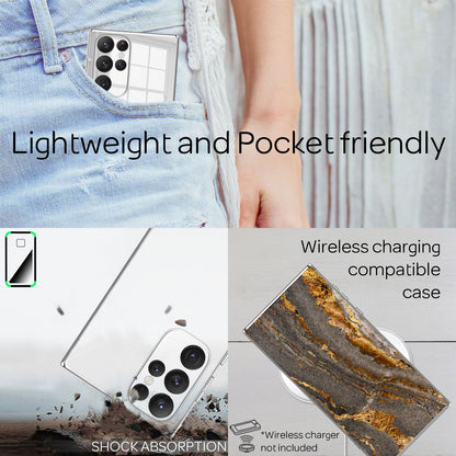 NALIA Spiegel Hartglas Case kompatibel mit Samsung Galaxy S22 Ultra Hülle, Klarer Spiegeleffekt Mirror Hardcase Kratzfest 9H Tempered Glass & Silikon Bumper, Dünne Schutzhülle Handyhülle - Silber