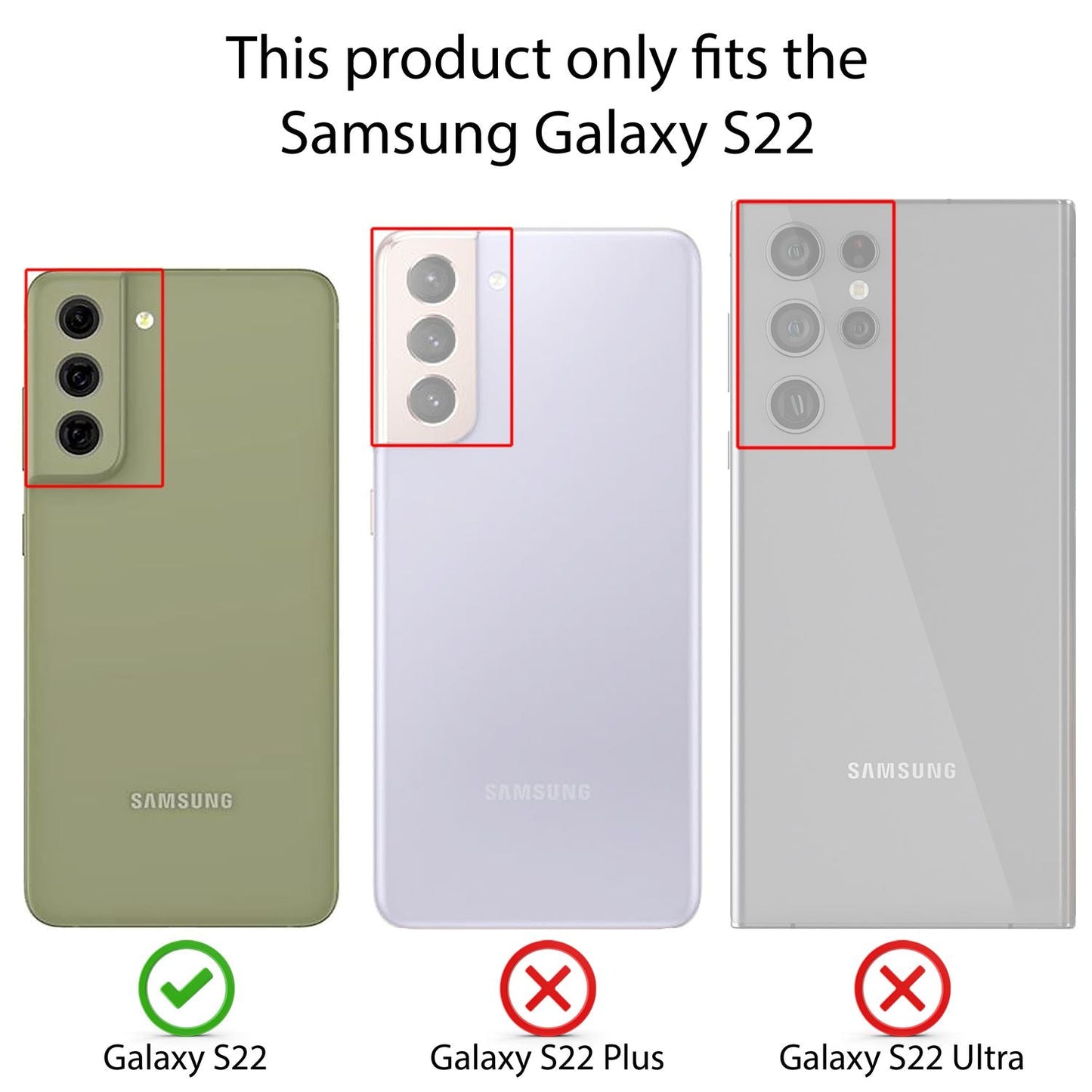 NALIA Ultra Slim Hardcase für Samsung Galaxy S22 – Matt & 0.3mm Dünn – PHANTOM (Hauchdünnes Cover & Kamera-Vollschutz) – Marke aus Berlin