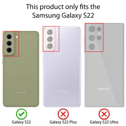 NALIA Ultra Slim Hardcase für Samsung Galaxy S22 – Matt & 0.3mm Dünn – PHANTOM (Hauchdünnes Cover & Kamera-Vollschutz) – Marke aus Berlin