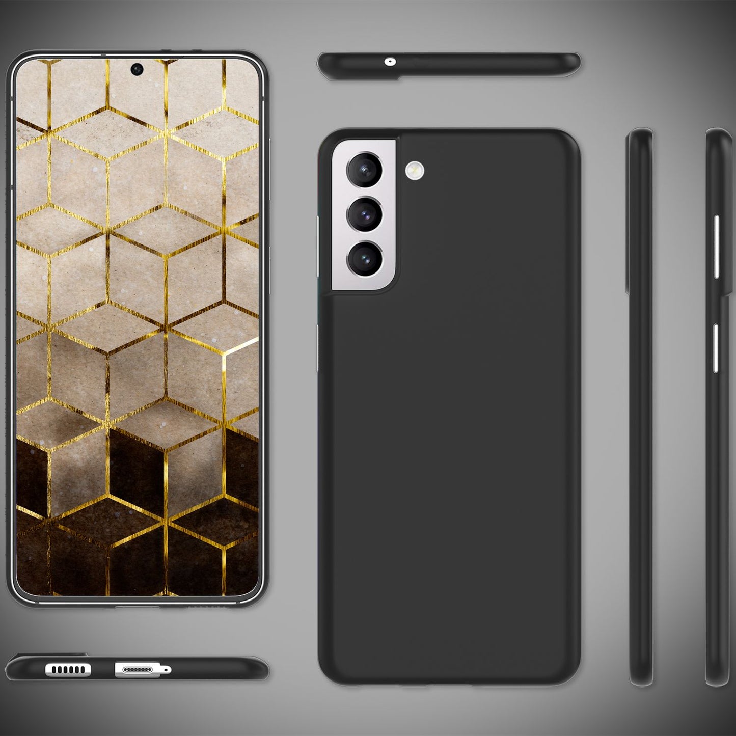 NALIA Ultra Slim Hardcase für Samsung Galaxy S22 – Matt & 0.3mm Dünn – PHANTOM (Hauchdünnes Cover & Kamera-Vollschutz) – Marke aus Berlin