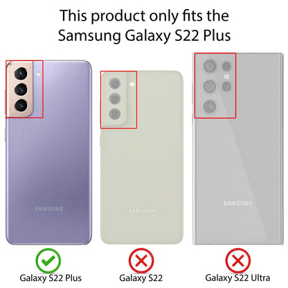 NALIA Ultra Slim Hardcase für Samsung Galaxy S22 Plus – Matt & 0.3mm Dünn – PHANTOM (Hauchdünnes Cover & Kamera-Vollschutz) – Marke aus Berlin