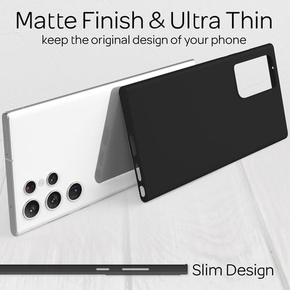 NALIA Ultra Slim Hardcase für Samsung Galaxy S22 Ultra – Matt & 0.3mm Dünn – PHANTOM (Hauchdünnes Cover & Kamera-Vollschutz) – Marke aus Berlin