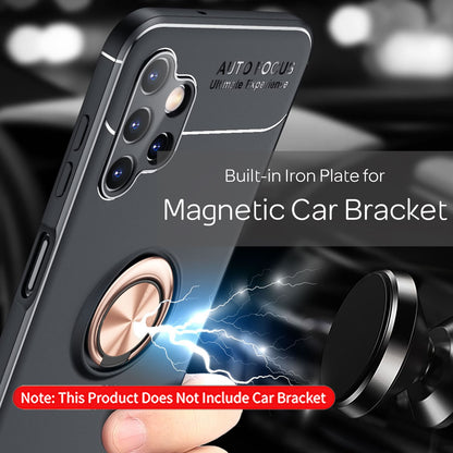 NALIA Ringhülle für Samsung Galaxy A13 4G – Ring-Ständer 360° & für Magnet-Halter – GRIP360 (Mattiertes Silikon Case) – Marke aus Berlin