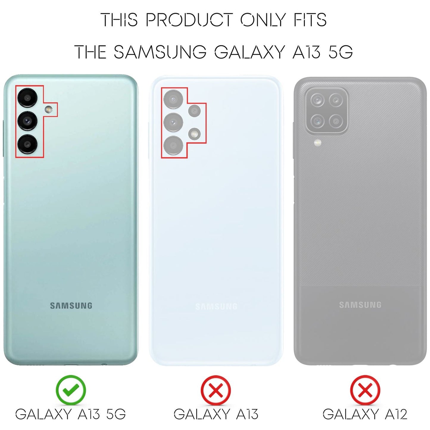 NALIA Leder Look Case kompatibel mit Samsung Galaxy A13 5G Hülle, Schwarze Silikonhülle Anti-Fingerabdruck Rutschfest Kratzfest Stoßfest, Soft Case Dünne Handyhülle Cover Schutzhülle Handy-Tasche