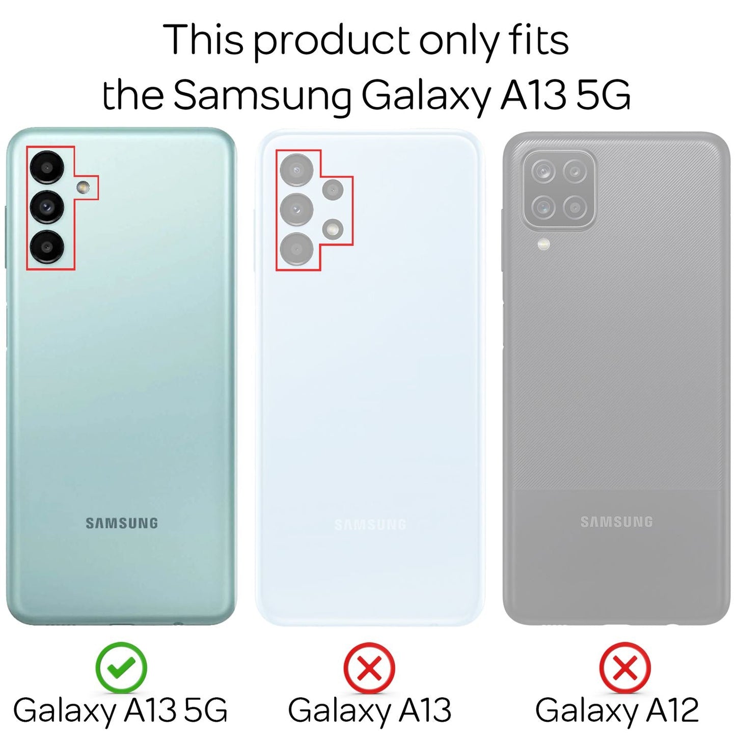 NALIA Ringhülle für Samsung Galaxy A13 5G – Ring-Ständer 360° & für Magnet-Halter – GRIP360 (Mattiertes Silikon Case) – Marke aus Berlin