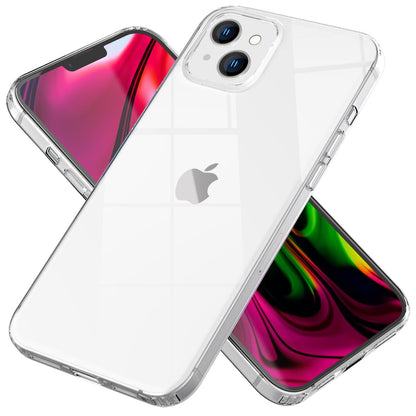 NALIA Transparente Hülle für iPhone 14 Plus – Harte Rückseite & Silikon Rand – IGNITE (Stoßfeste Handyhülle & Verstärkte Ecken) – Marke aus Berlin
