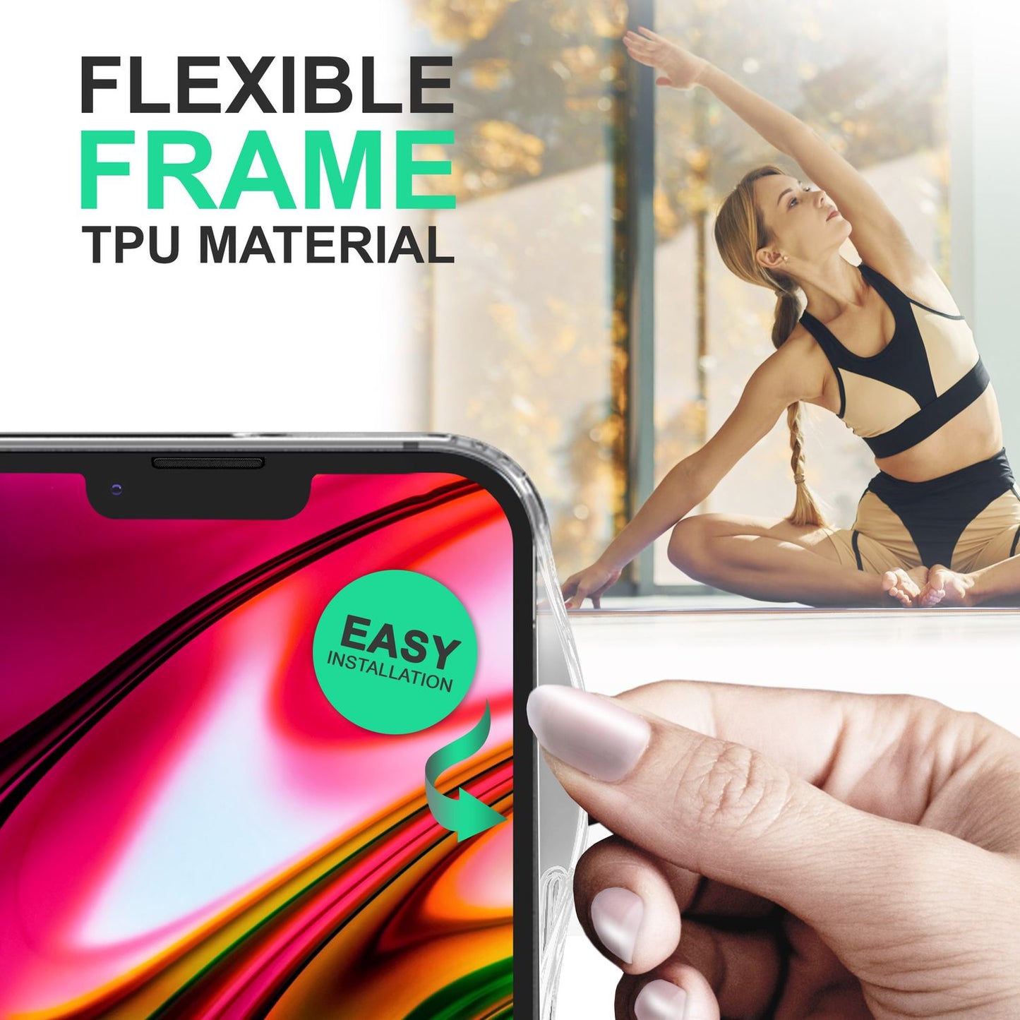 NALIA Transparente Hülle für iPhone 14 Plus – Harte Rückseite & Silikon Rand – IGNITE (Stoßfeste Handyhülle & Verstärkte Ecken) – Marke aus Berlin