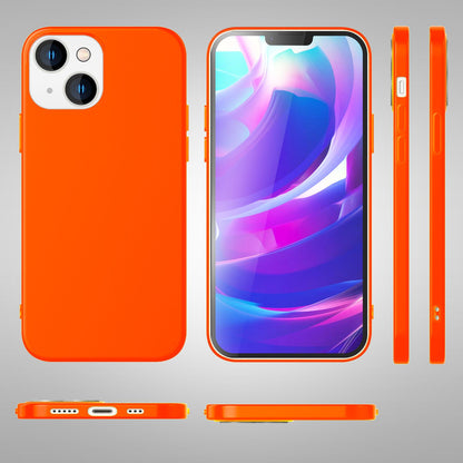 NALIA Neon Silikonhülle für iPhone 14 – Soft-Touch & Signal-Neon – NEONSHOCK (Matte Schutzhülle) – Marke aus Berlin