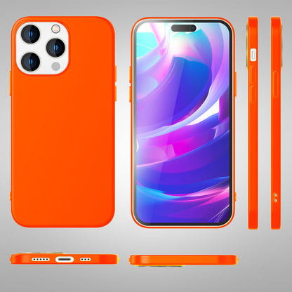 NALIA Neon Silikonhülle für iPhone 14 Pro – Soft-Touch & Signal-Neon – NEONSHOCK (Matte Schutzhülle) – Marke aus Berlin