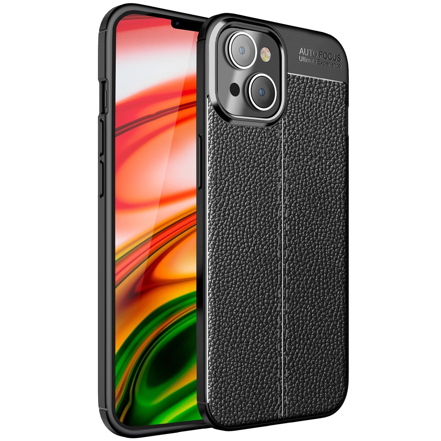 NALIA Leder-Optik Silikon Case für iPhone 14 – Griffig & Matt – BARRON Handyhülle (Anti-Fingerprint, Stoßfest & Robust) – Marke aus Berlin
