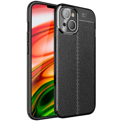 NALIA Leder-Optik Silikon Case für iPhone 14 – Griffig & Matt – BARRON Handyhülle (Anti-Fingerprint, Stoßfest & Robust) – Marke aus Berlin