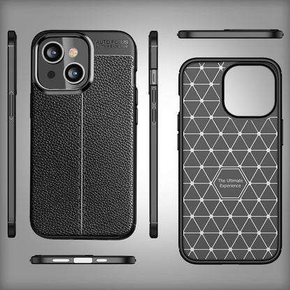 NALIA Leder-Optik Silikon Case für iPhone 14 – Griffig & Matt – BARRON Handyhülle (Anti-Fingerprint, Stoßfest & Robust) – Marke aus Berlin