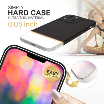 NALIA Ultra Slim Hardcase für iPhone 14 – Anti-Fingerabdruck & 0.5mm Dünn – PUREFIT (Matt & Leicht) – Marke aus Berlin