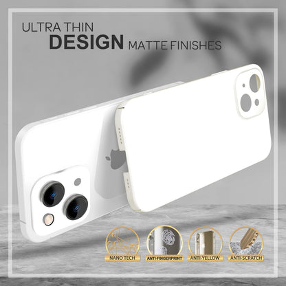 NALIA Ultra Slim Hardcase für iPhone 14 – Anti-Fingerabdruck & 0.5mm Dünn – PUREFIT (Matt & Leicht) – Marke aus Berlin