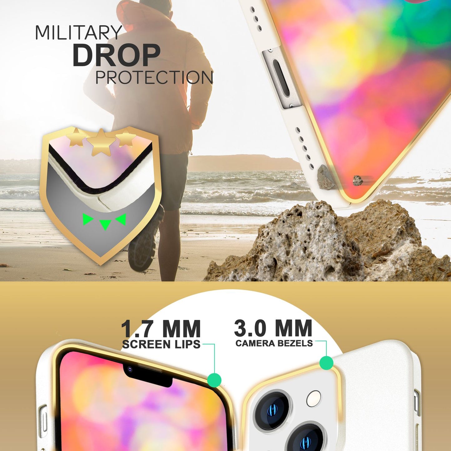 NALIA Ultra Slim Hardcase für iPhone 14 Plus – Anti-Fingerabdruck & 0.5mm Dünn – PUREFIT (Matt & Leicht) – Marke aus Berlin