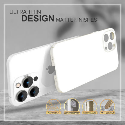 NALIA Ultra Slim Hardcase für iPhone 14 Pro – Anti-Fingerabdruck & 0.5mm Dünn – PUREFIT (Matt & Leicht) – Marke aus Berlin