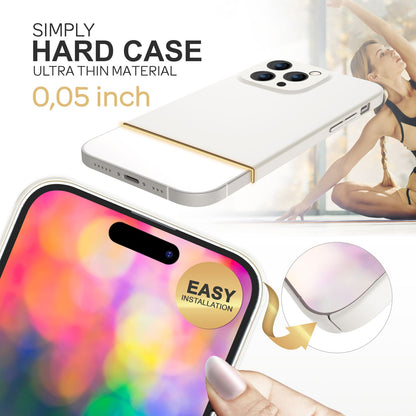 NALIA Ultra Slim Hardcase für iPhone 14 Pro – Anti-Fingerabdruck & 0.5mm Dünn – PUREFIT (Matt & Leicht) – Marke aus Berlin