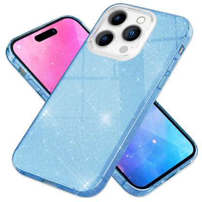 NALIA Glitzerhülle für iPhone 14 Pro Max – Funkelnder Glitzer-Look & Grip – SHINEPOP (Silikon Case) – Marke aus Berlin