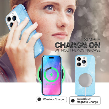 NALIA Glitzerhülle für iPhone 14 Pro Max – Funkelnder Glitzer-Look & Grip – SHINEPOP (Silikon Case) – Marke aus Berlin