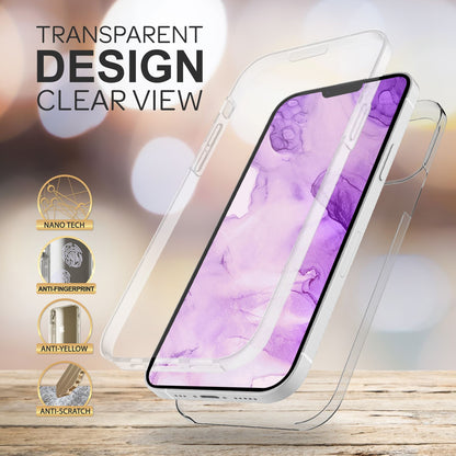 NALIA 360° Hülle für iPhone 14 – Vorne & Hinten Schutz – 360GUARD (Full-Body Case) – Marke aus Berlin