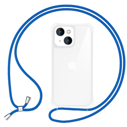NALIA Handykette für iPhone 14 Plus – Transparentes Hybrid-Case & Band – HANGIT PRO (Anti-Gelb Rückseite & Verstellbar) – Marke aus Berlin