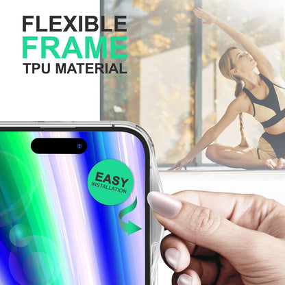 NALIA Matt-Transparentes Case für iPhone 14 Pro – Milchglas-Optik & Anti-Fingerprint – NYTE (Stoßfest, Harte Rückseite & Silikon Bumper) – Marke aus Berlin