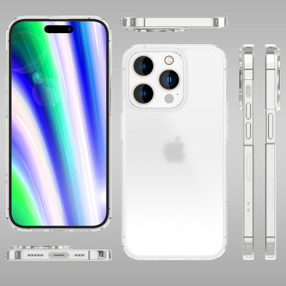 NALIA Matt-Transparentes Case für iPhone 14 Pro – Milchglas-Optik & Anti-Fingerprint – NYTE (Stoßfest, Harte Rückseite & Silikon Bumper) – Marke aus Berlin