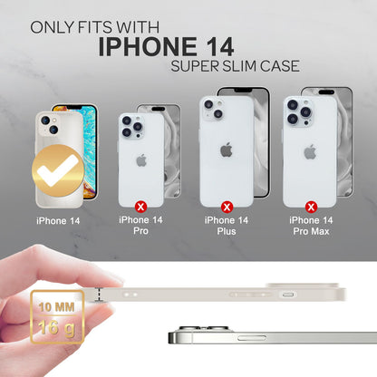 NALIA Marmor Glas Case für iPhone 14 – Kratzfestes 9H Echtglas – MARBELLE (Silikon Bumper & Grip) – Marke aus Berlin