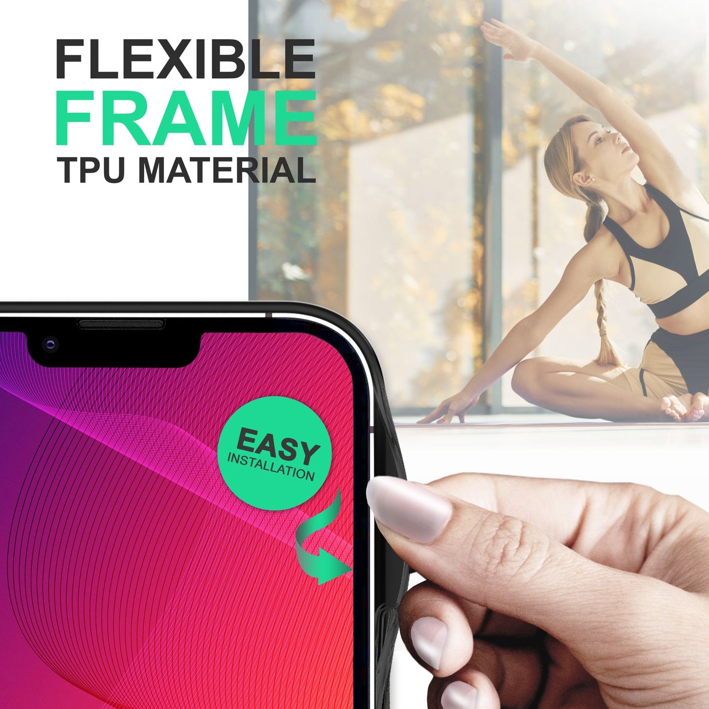 NALIA Matte Hybrid Handyhülle kompatibel mit iPhone 14 Hülle, Transparent Anti-Gelb Kratzfest, Harte Rückseite & Aufprall-Schutz Rahmen, Robustes Backcover & Silk Touch Silikon-Rand