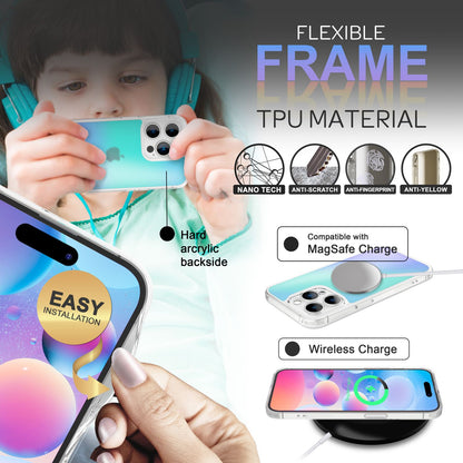 Farbwechsel Hülle für iPhone 14 Pro Max - Durchscheinend Farbspiel Hard Cover