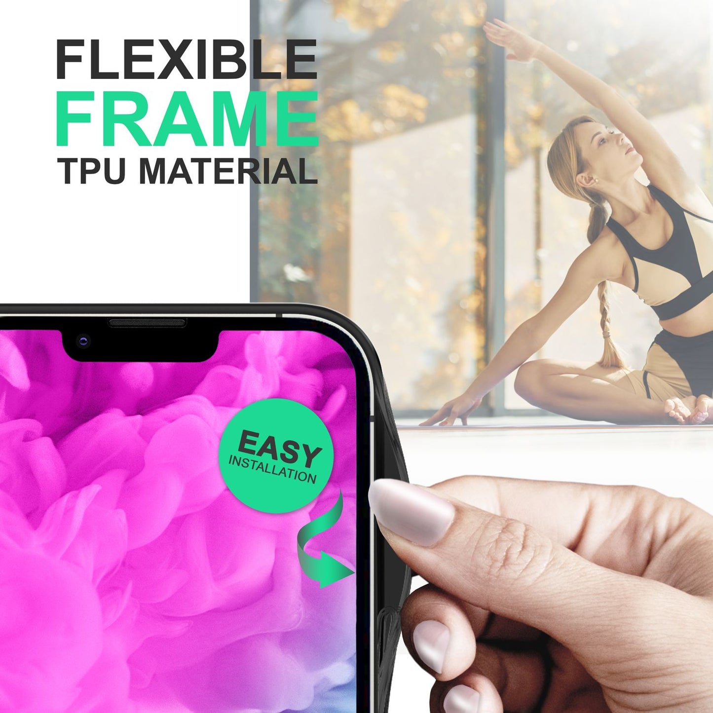 NALIA Handyhülle für iPhone 14 Plus – Transparentes Hardcase & Schwarzer Bumper – PROVA (Vergilbungsfrei & Stoßfest) – Marke aus Berlin