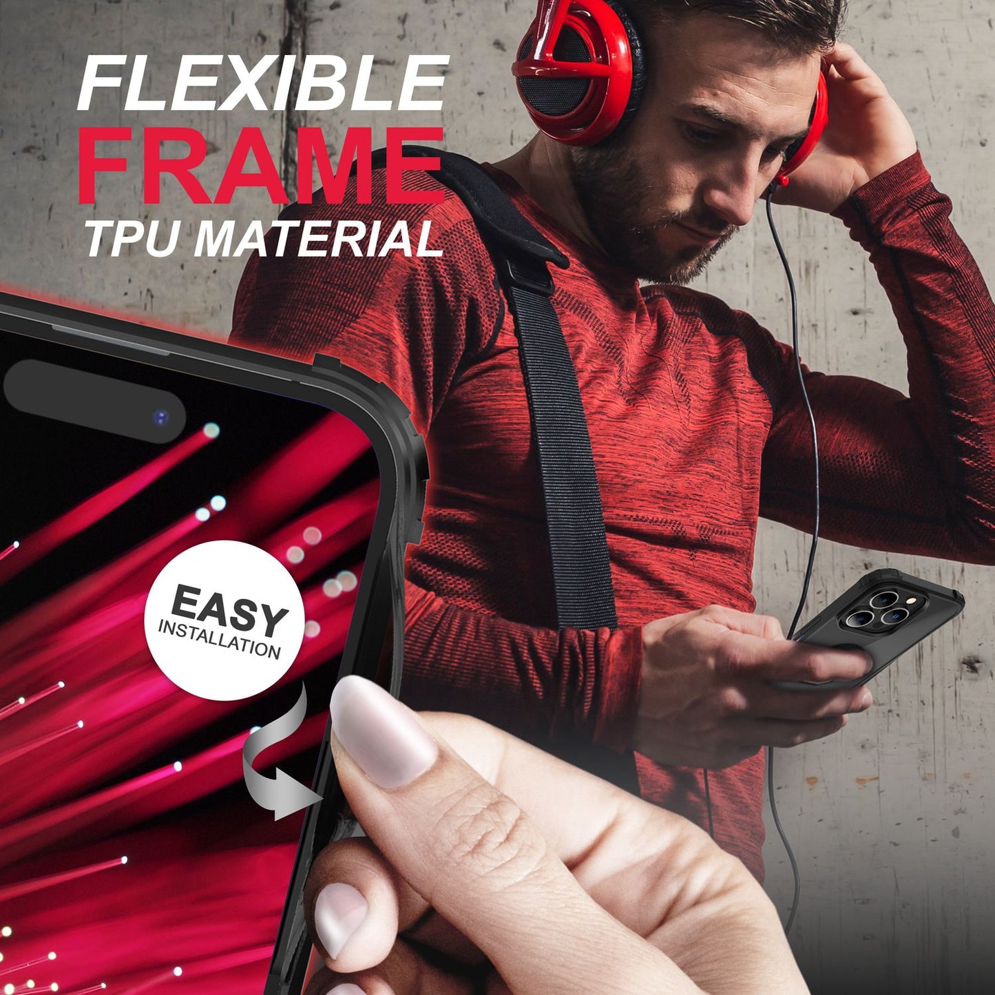 NALIA Ringhülle für iPhone 14 Pro Max – Für Magnethalter & 360° Stand – VAULT (Kristallklare Rückseite & Stoßfester Silikon-Rahmen) – Marke aus Berlin