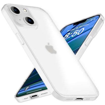 NALIA Ultra Slim Hardcase für iPhone 14 – Matt-Transparent & 0.3mm Dünn – PHANTOM (Hauchdünnes Cover & Kamera-Vollschutz) – Marke aus Berlin