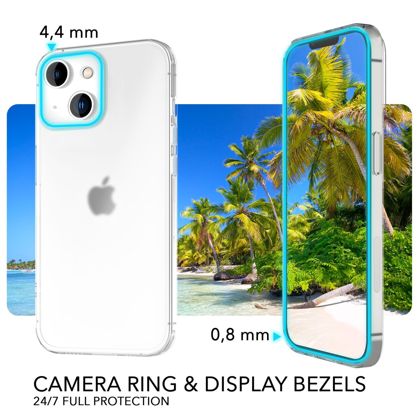 NALIA Ultra Slim Hardcase für iPhone 14 – Matt-Transparent & 0.3mm Dünn – PHANTOM (Hauchdünnes Cover & Kamera-Vollschutz) – Marke aus Berlin