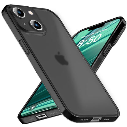 NALIA Ultra Slim Hardcase für iPhone 14 Plus – Matt-Transparent & 0.3mm Dünn – PHANTOM (Hauchdünnes Cover & Kamera-Vollschutz) – Marke aus Berlin
