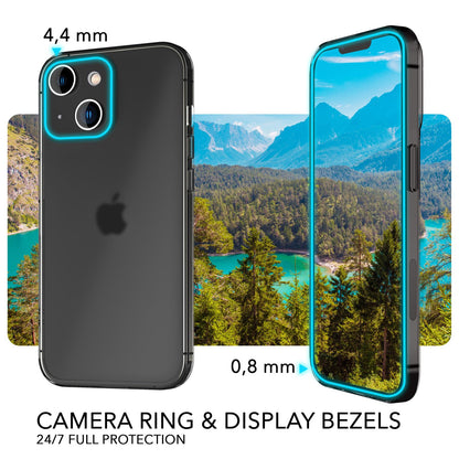 NALIA Ultra Slim Hardcase für iPhone 14 Plus – Matt-Transparent & 0.3mm Dünn – PHANTOM (Hauchdünnes Cover & Kamera-Vollschutz) – Marke aus Berlin