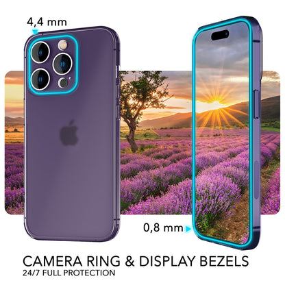 NALIA Ultra Slim Hardcase für iPhone 14 Pro – Matt-Transparent & 0.3mm Dünn – PHANTOM (Hauchdünnes Cover & Kamera-Vollschutz) – Marke aus Berlin
