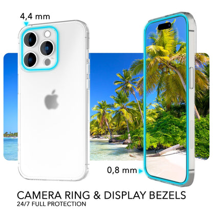 NALIA Ultra Slim Hardcase für iPhone 14 Pro – Matt-Transparent & 0.3mm Dünn – PHANTOM (Hauchdünnes Cover & Kamera-Vollschutz) – Marke aus Berlin