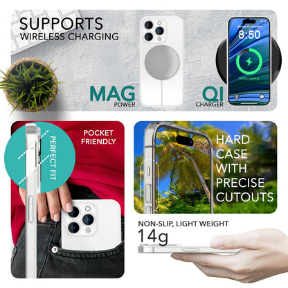 NALIA Ultra Slim Hardcase für iPhone 14 Pro – Matt-Transparent & 0.3mm Dünn – PHANTOM (Hauchdünnes Cover & Kamera-Vollschutz) – Marke aus Berlin