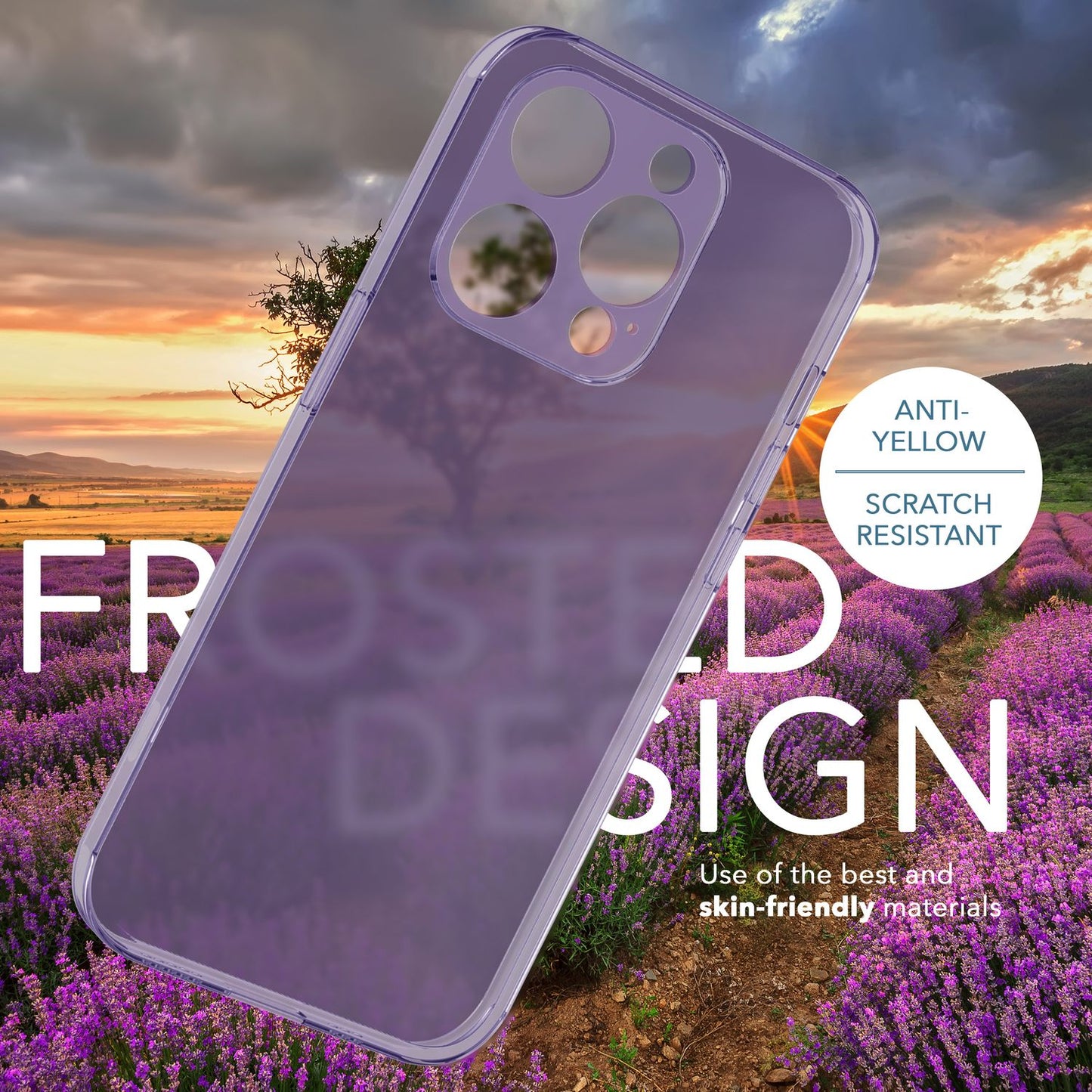 NALIA Ultra Slim Hardcase für iPhone 14 Pro – Matt-Transparent & 0.3mm Dünn – PHANTOM (Hauchdünnes Cover & Kamera-Vollschutz) – Marke aus Berlin