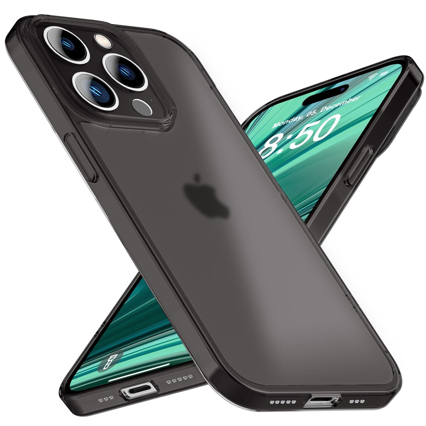 NALIA Ultra Slim Hardcase für iPhone 14 Pro Max – Matt-Transparent & 0.3mm Dünn – PHANTOM (Hauchdünnes Cover & Kamera-Vollschutz) – Marke aus Berlin