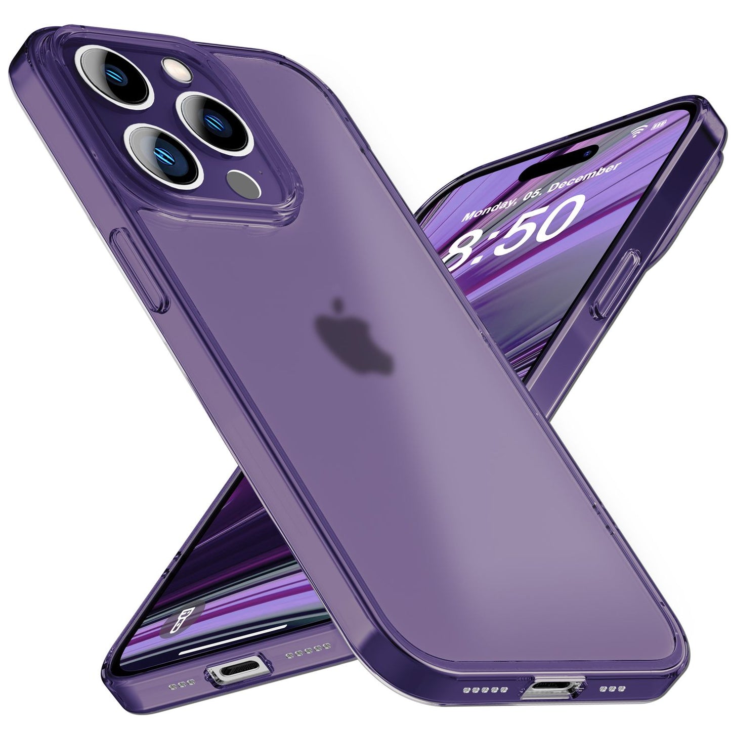 NALIA Ultra Slim Hardcase für iPhone 14 Pro Max – Matt-Transparent & 0.3mm Dünn – PHANTOM (Hauchdünnes Cover & Kamera-Vollschutz) – Marke aus Berlin
