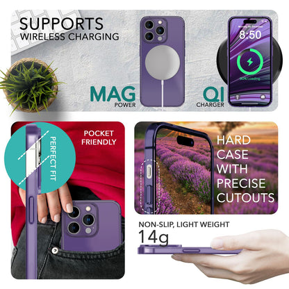 NALIA Ultra Slim Hardcase für iPhone 14 Pro Max – Matt-Transparent & 0.3mm Dünn – PHANTOM (Hauchdünnes Cover & Kamera-Vollschutz) – Marke aus Berlin
