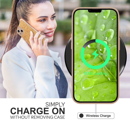 NALIA Schutzhülle mit Echt-Kork kompatibel mit iPhone 14 Plus Hülle, Natur-Kork Hellbraun Anti-Gelb Rutschfest Anti-Fingerabdruck, Harte Rückseite & Mattierter Silikon-Rand, Robuste Handyhülle Cover