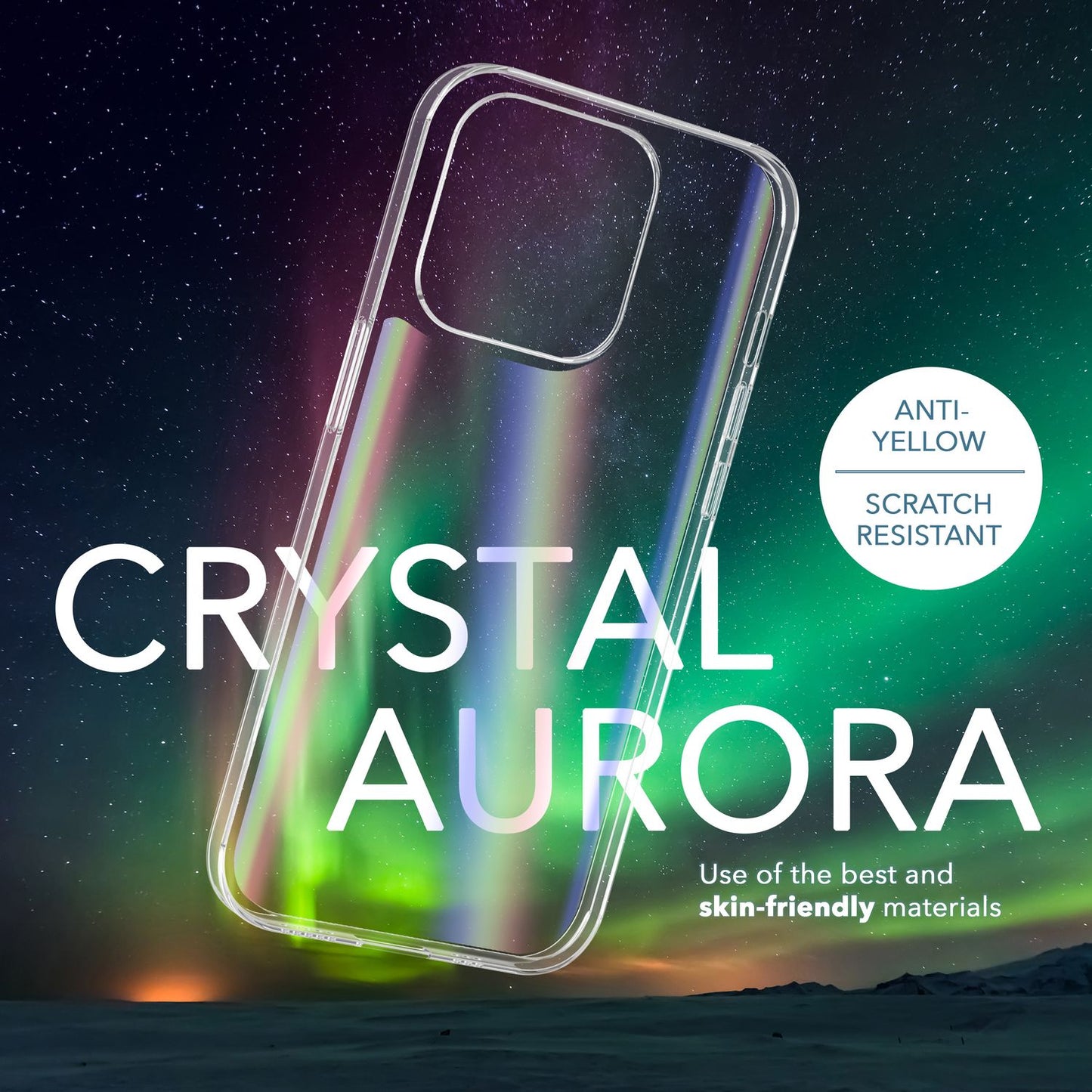 NALIA Klares Hartglas Case kompatibel mit iPhone 14 Pro Hülle, Transparent Regenbogen Effekt Anti-Gelb Kratzfest Tempered Glass & Silikon Bumper, Holografisch Bunt Glänzende Handyhülle Durchsichtig