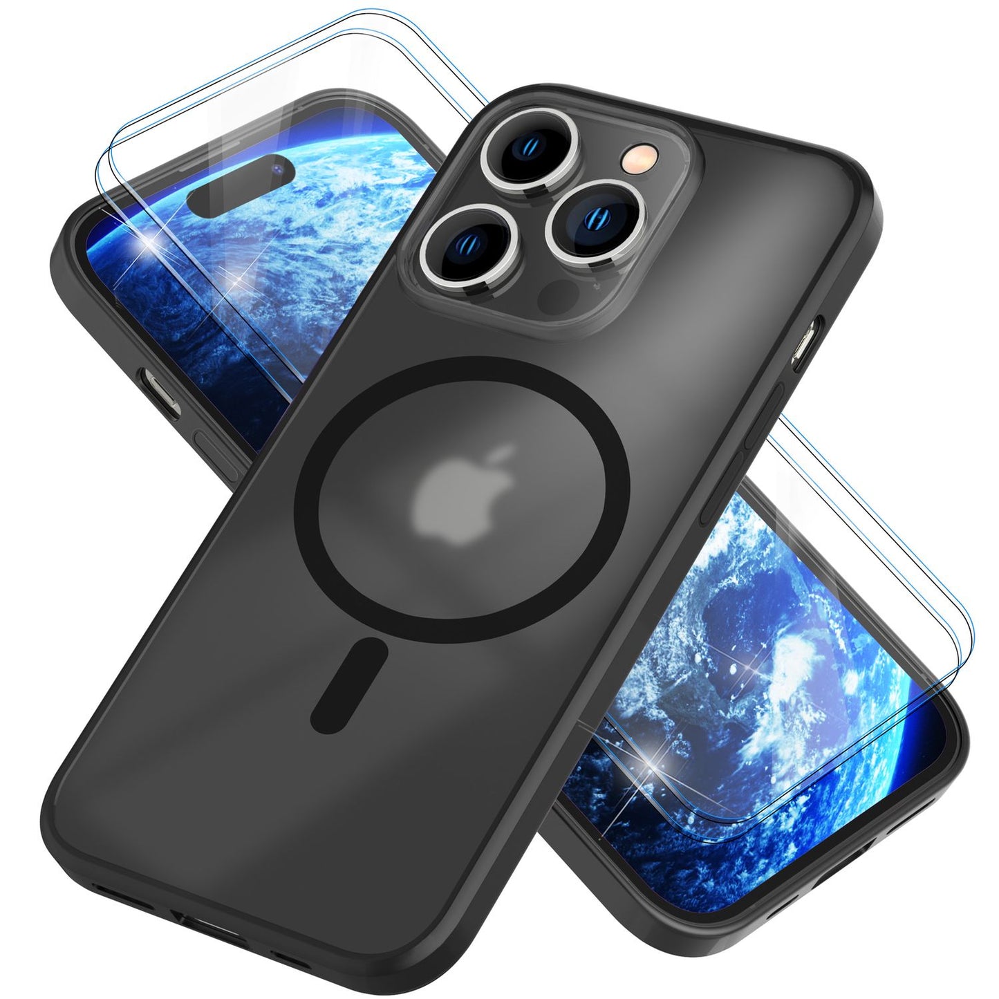 NALIA Magnet-Case für iPhone 14 Pro – Matt-Transparent & MagSafe Kompatibel – MATTEX (Rutschfest, Stoßfest & Anti-Fingerabdruck) – Marke aus Berlin
